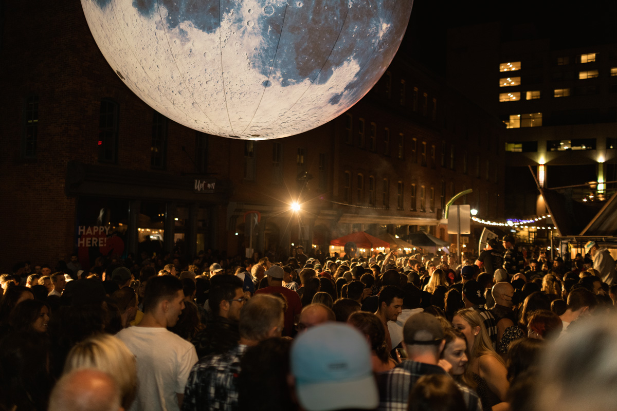 Crowd in the street