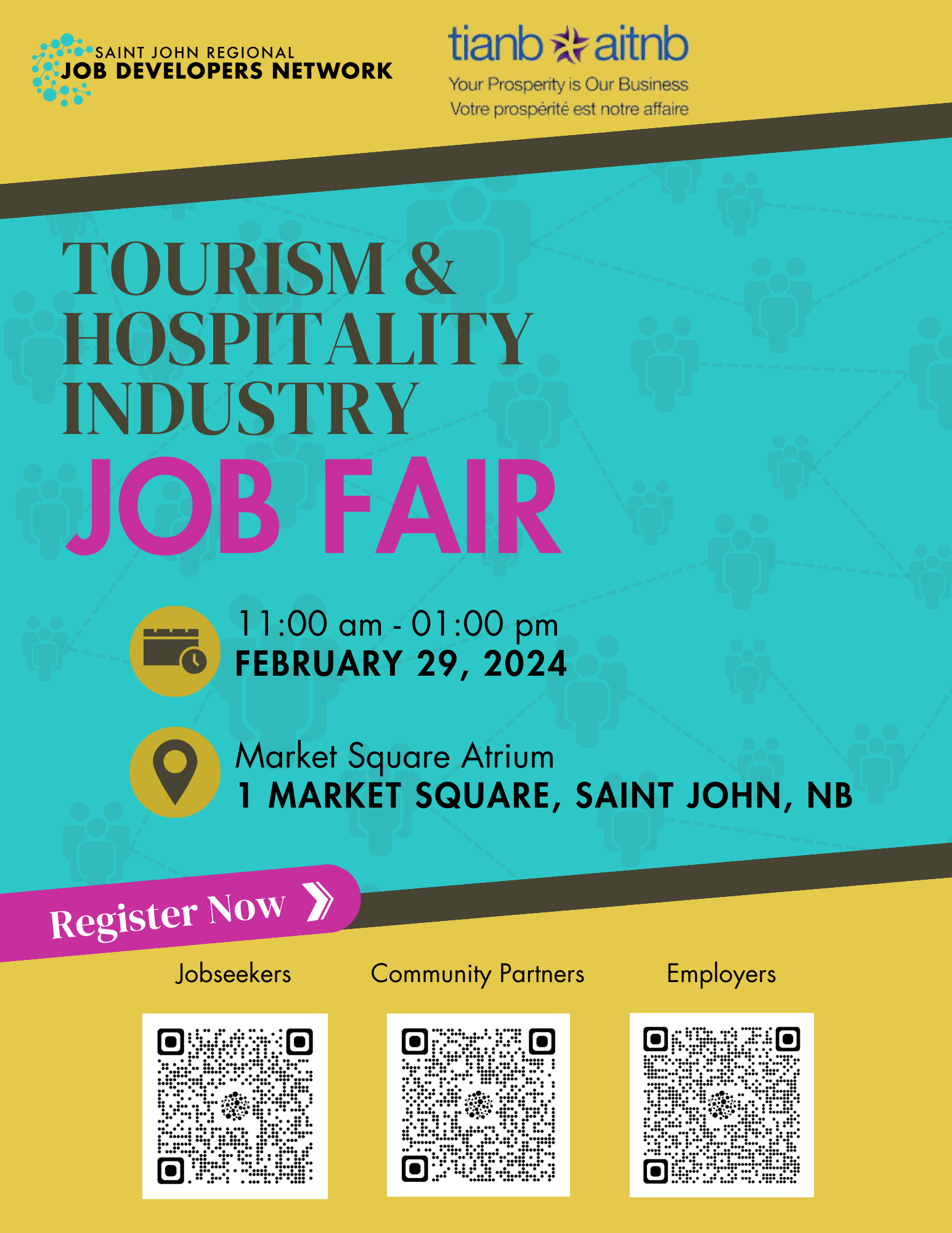 poster promoting job fair