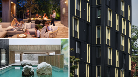 collage of architecture photos 