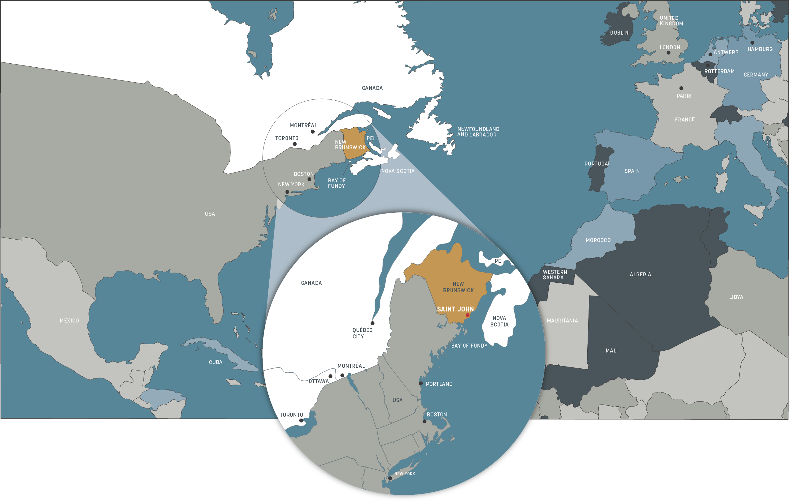 Maritimes map